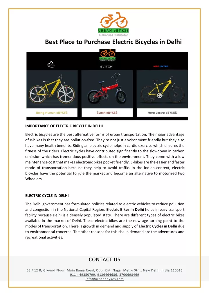 ppt-best-place-to-purchase-electric-bicycles-in-delhi-powerpoint