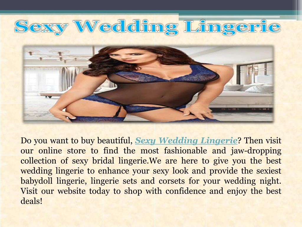 Ppt Sexy Wedding Lingerie Powerpoint Presentation Free Download Id11320956 