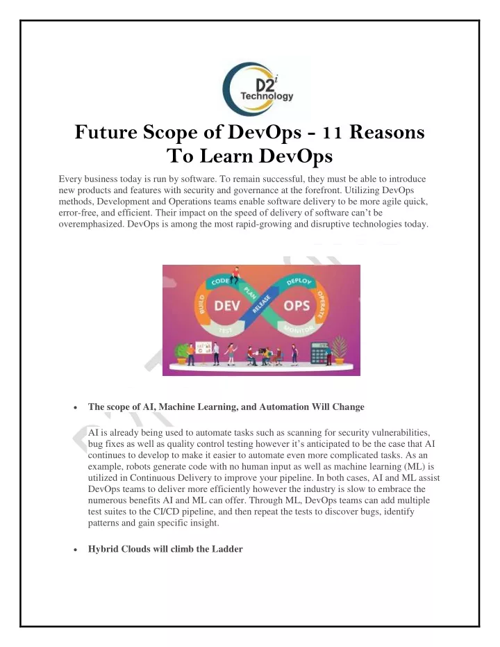 PPT Know the Future Scope of DevOps PowerPoint Presentation, free