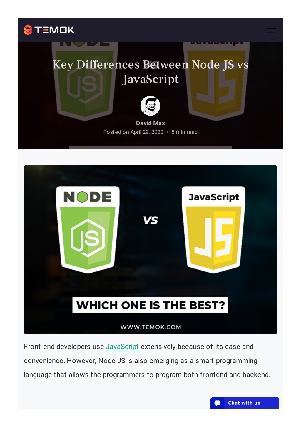 PPT - Key Differences Between Node JS Vs JavaScript PowerPoint ...