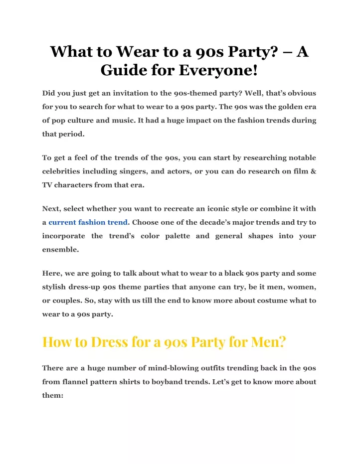 ppt-what-to-wear-to-a-90s-party-a-guide-for-everyone-powerpoint