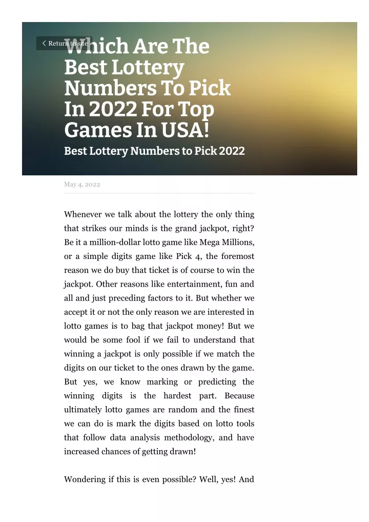 ppt-which-are-the-best-lottery-numbers-to-pick-in-2022-for-top-games