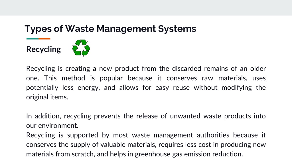 PPT - Definition and Types of Waste Management PowerPoint Presentation ...