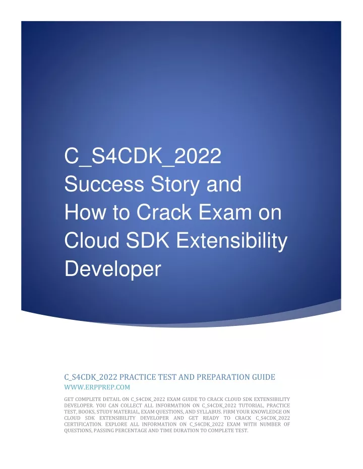 C_S4CDK_2023 PDF Demo