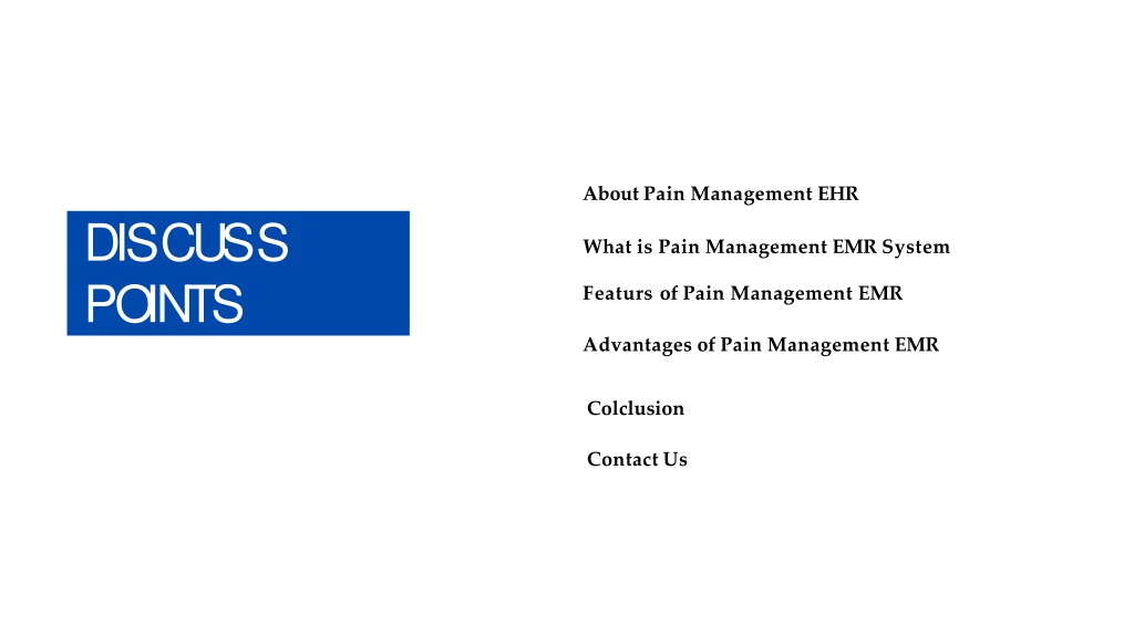 PPT pain management emr systems PowerPoint Presentation, free