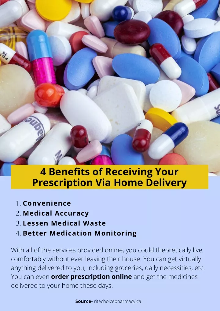 Ppt 4 Benefits Of Receiving Your Prescription Via Home Delivery