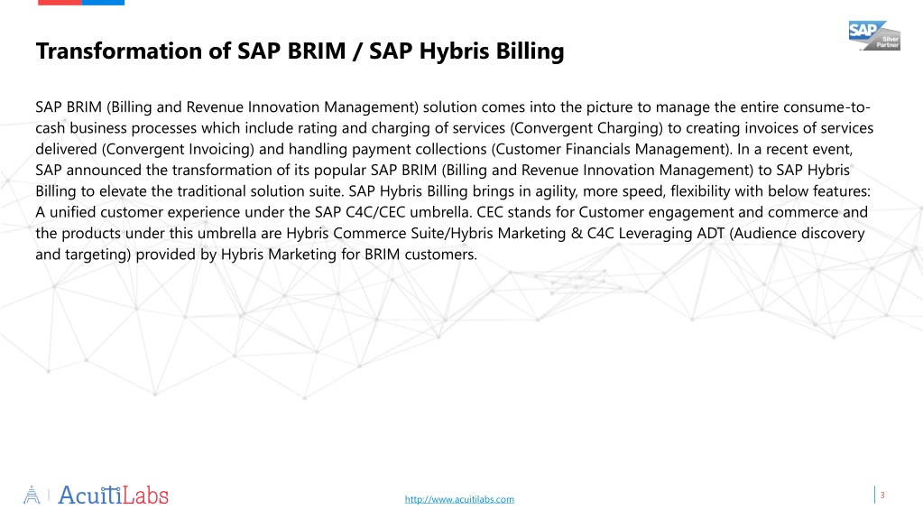 PPT - Transformation of SAP BRIM to SAP Hybris Billing PowerPoint ...