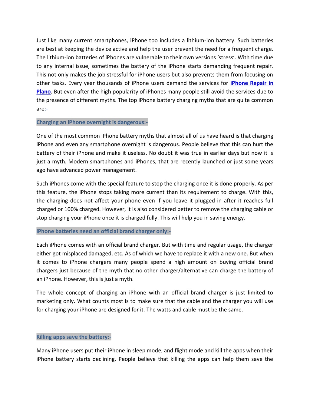 PPT Know TheTop iPhone Battery Charging Myths PowerPoint Presentation