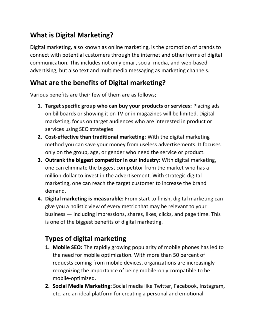 PPT - What are the benefits of Digital marketing? PowerPoint ...