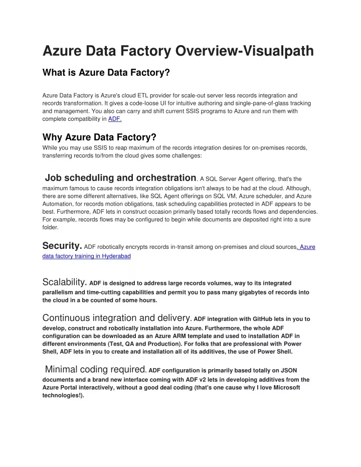 PPT - Azure Data Factory Overview PowerPoint Presentation, free ...