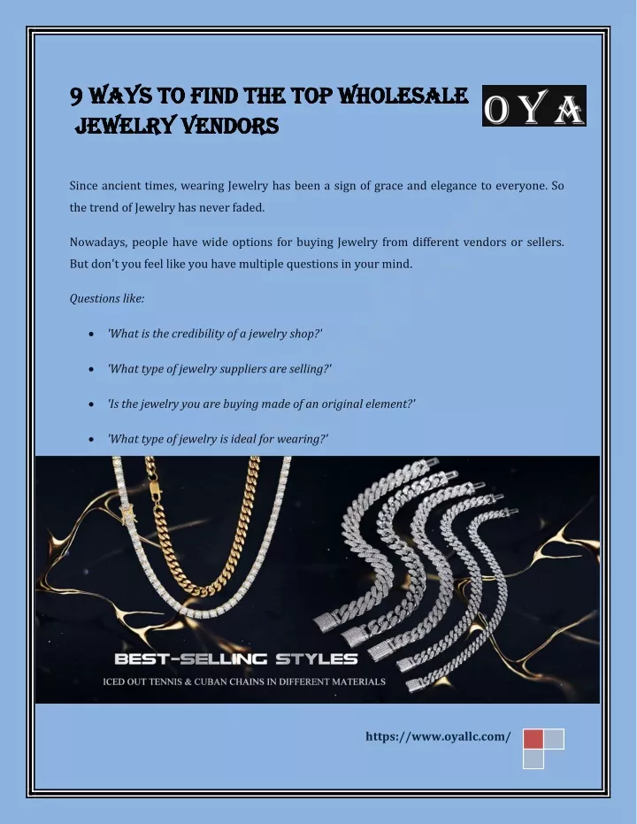 PPT - Fashion Jewellery Wholesale Suppliers PowerPoint Presentation 