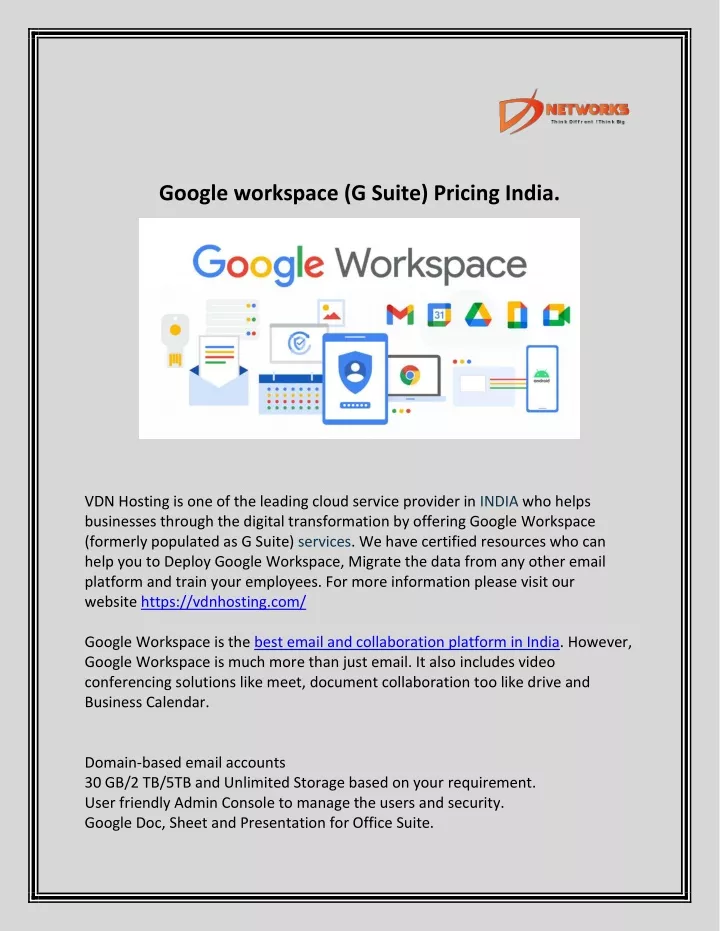 google workspace pricing india google workspace pricing india
