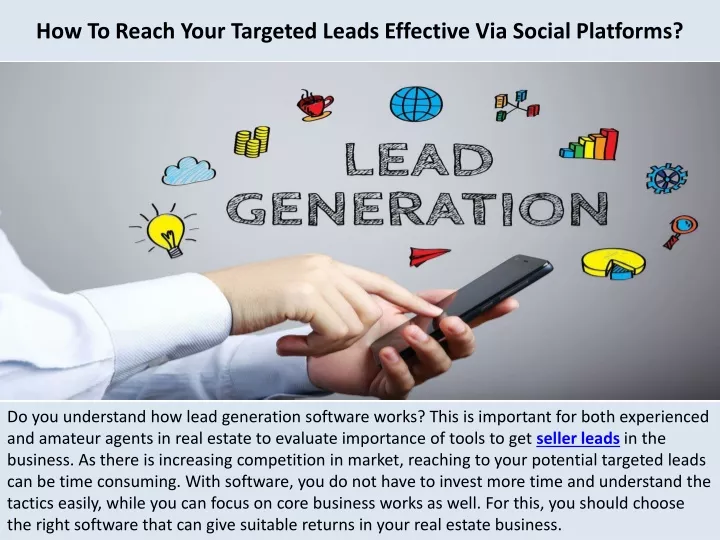 PPT - How To Reach Your Targeted Leads Effective Via Social Platforms ...