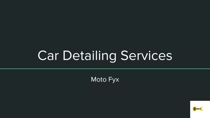 PPT - Car Detailing Services PowerPoint Presentation, free download ...