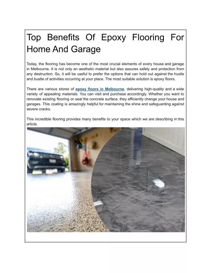 PPT - Top-Benefits-Of-Epoxy-Flooring-For-Home-And-Garage PowerPoint ...