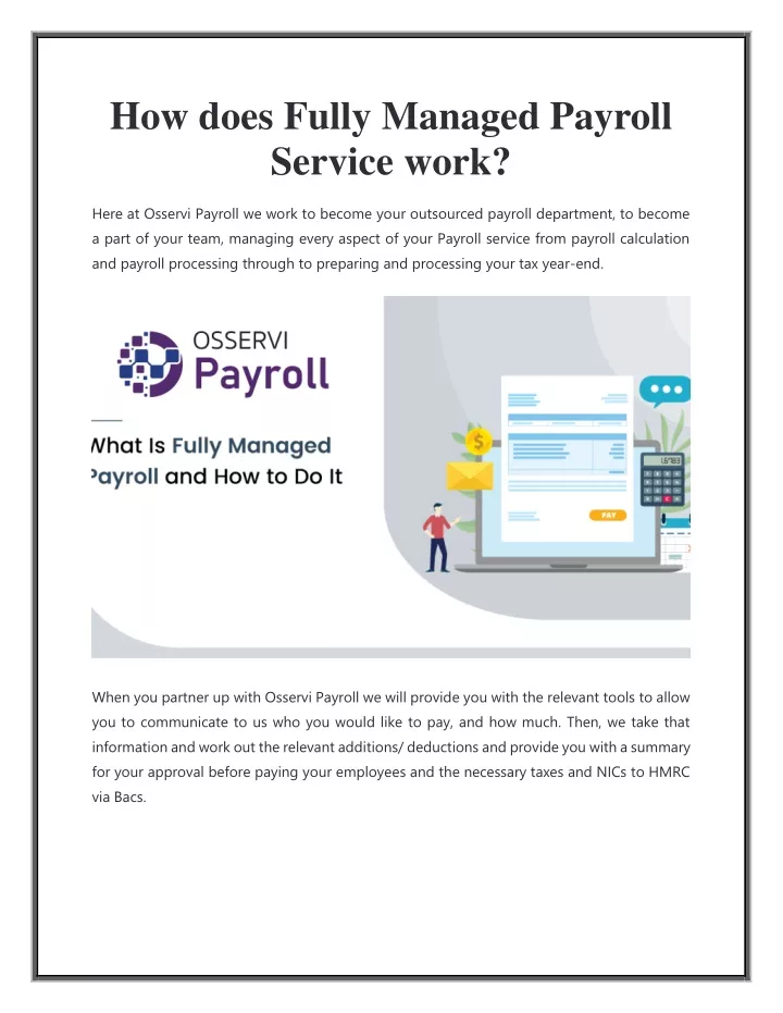 PPT How does Fully Managed Payroll Service work PowerPoint