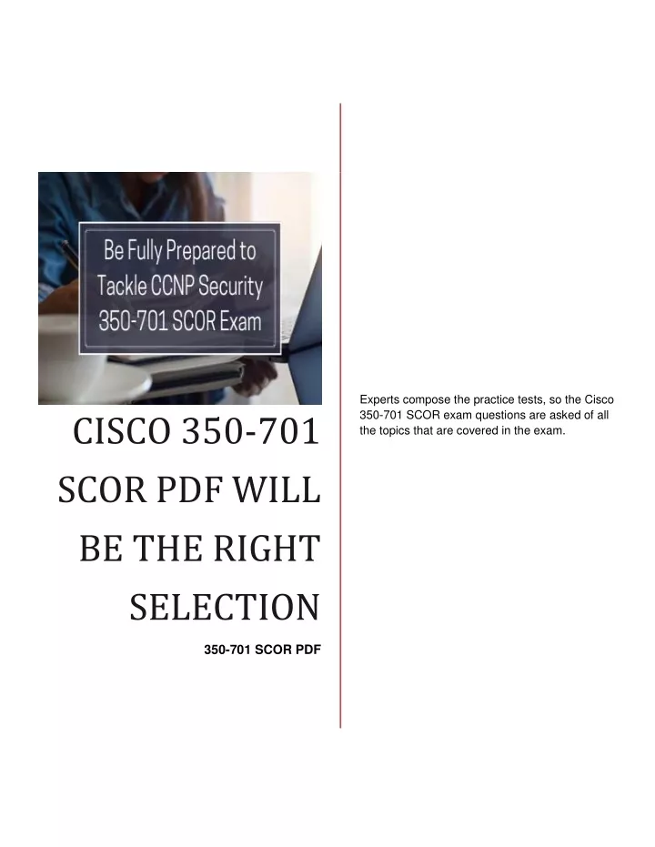 PPT - Cisco 350-701 SCOR PDF Will Be The Right Selection PowerPoint Sns-Brigh10