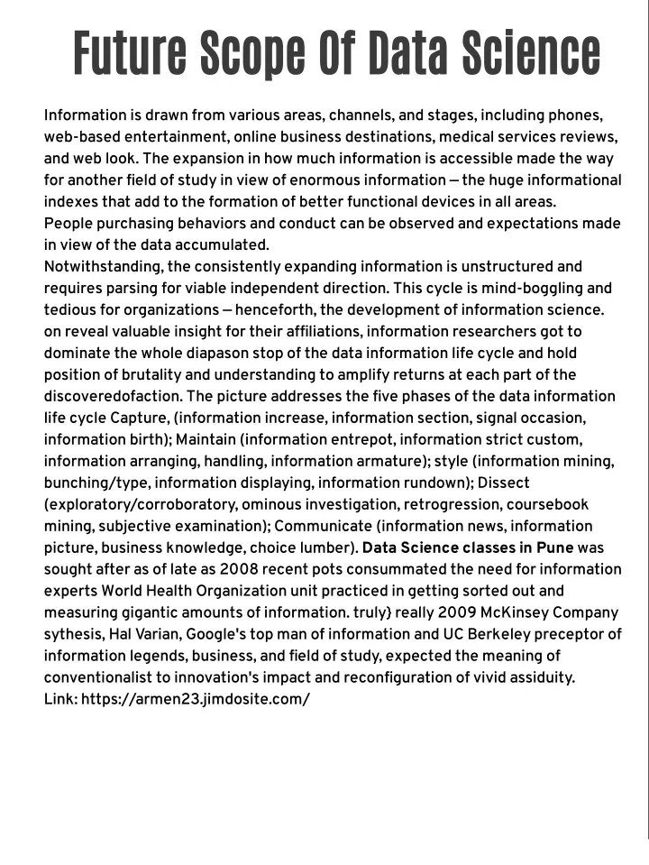 PPT Future Scope of Data Science PowerPoint Presentation, free download ID11332401