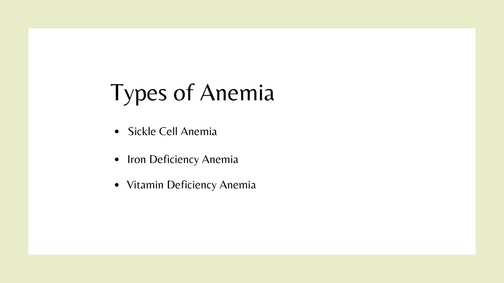 PPT - Under-Diagnosed cause of Joint pain Anemia PowerPoint ...