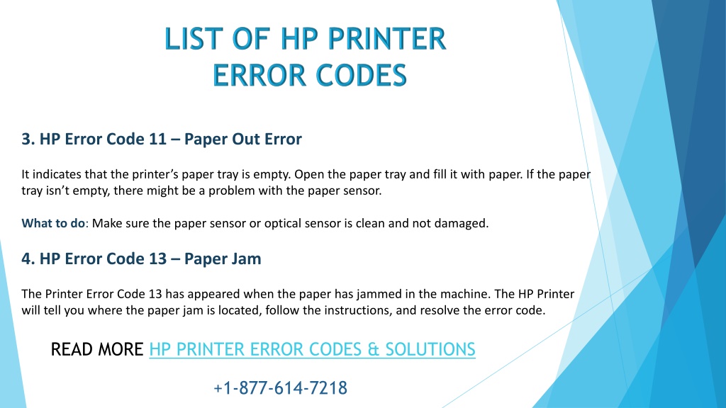 PPT - List of HP Printer Error Codes and their Solutions PowerPoint ...