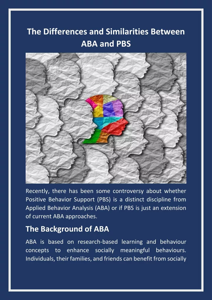 PPT - The Differences And Similarities Between ABA And PBS PowerPoint ...