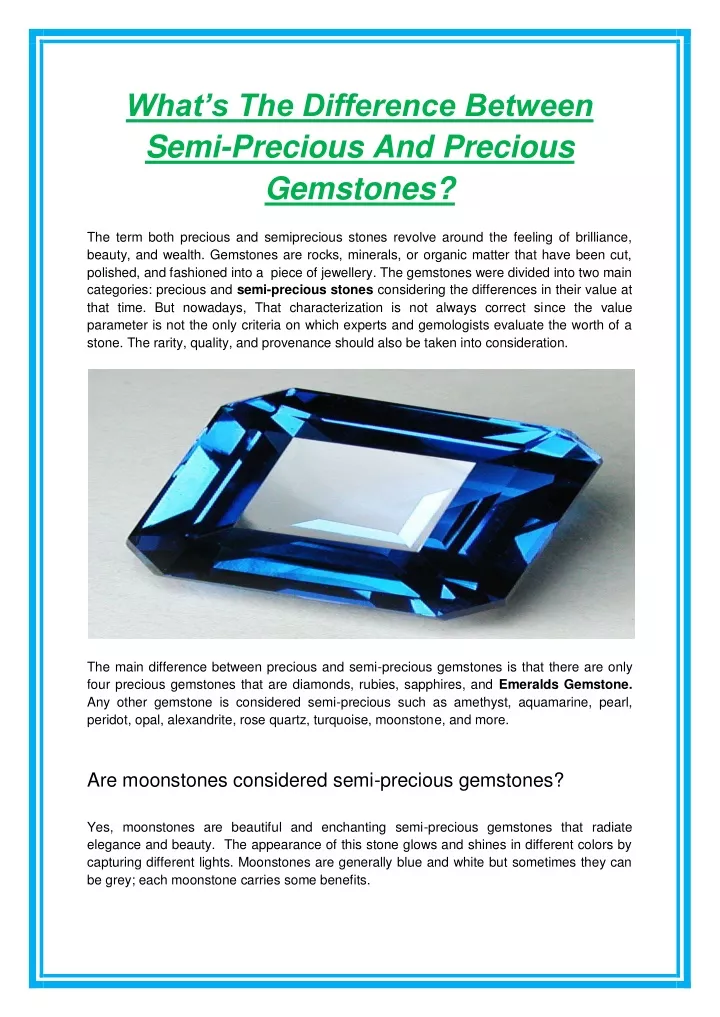 ppt-what-s-the-difference-between-semi-precious-and-precious-gemstones-powerpoint-presentation