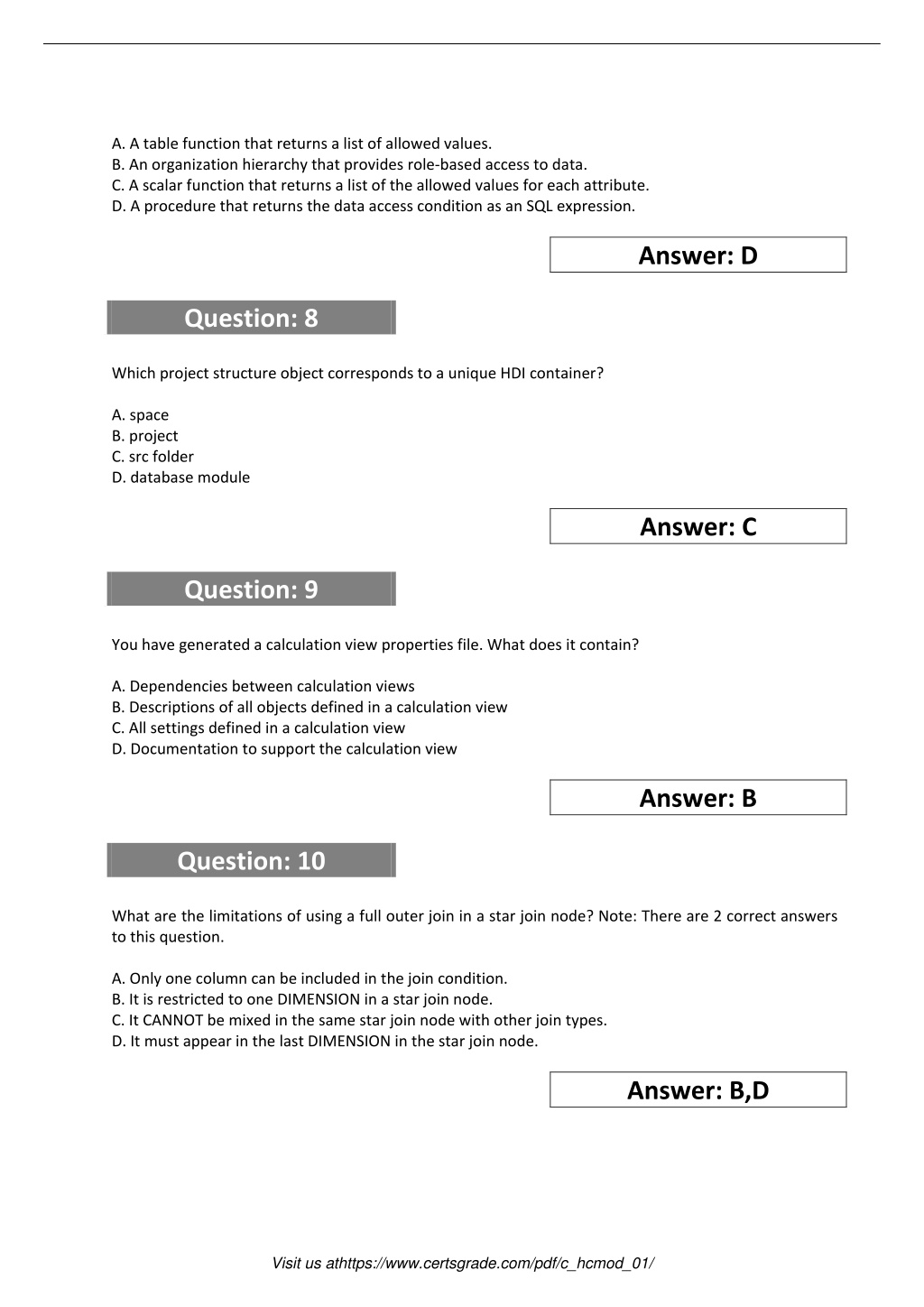 Latest C_HCMOD_03 Exam Price