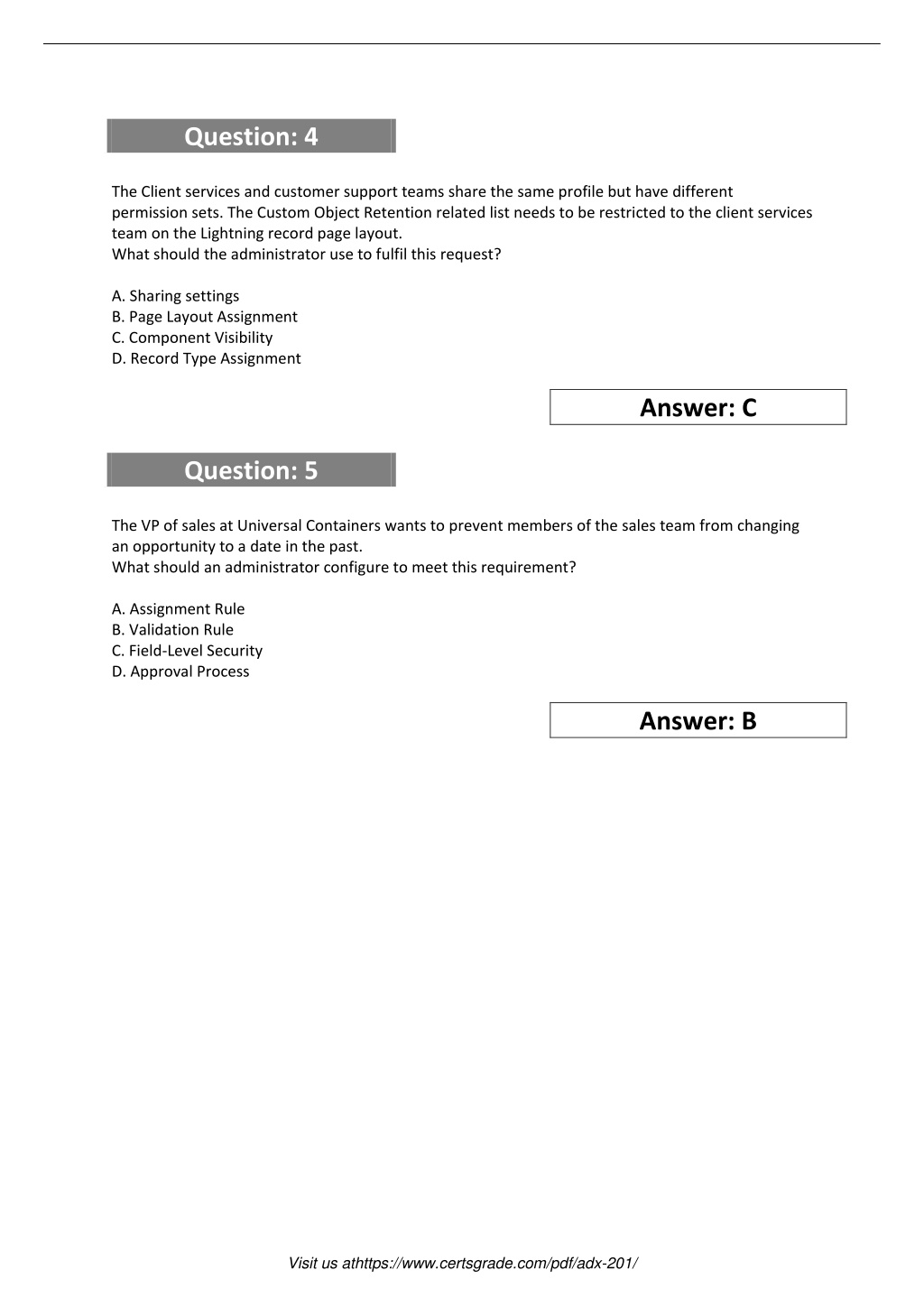 Latest ADX-201 Exam Cram