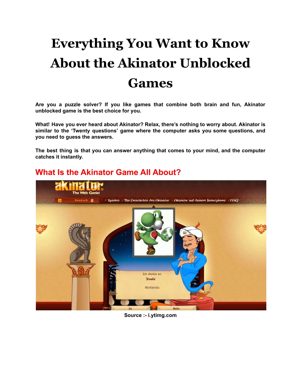 akinator unblocked free