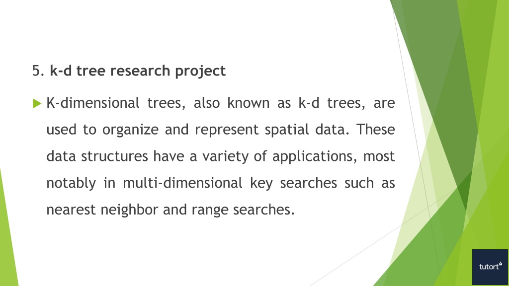 research project on k d trees