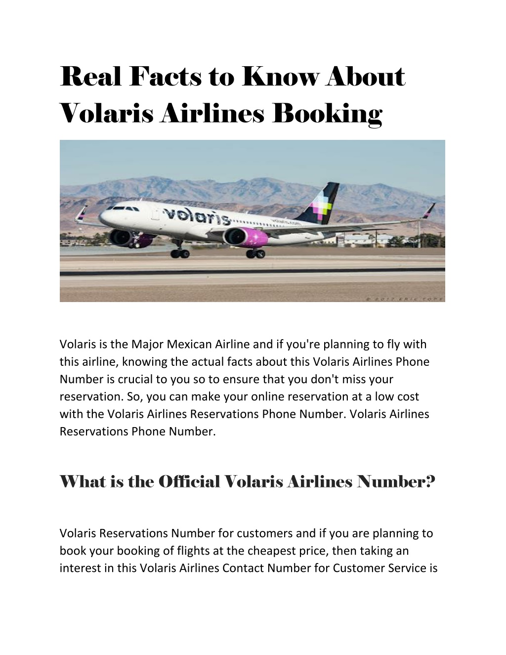 PPT Real Facts to Know About Volaris Airlines Booking PowerPoint