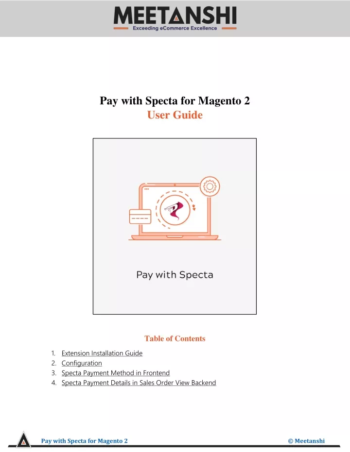 PPT Magento 2 Pay With Specta PowerPoint Presentation Free Download PPT Magento 2 Pay With Specta PowerPoint Presentation Free Download