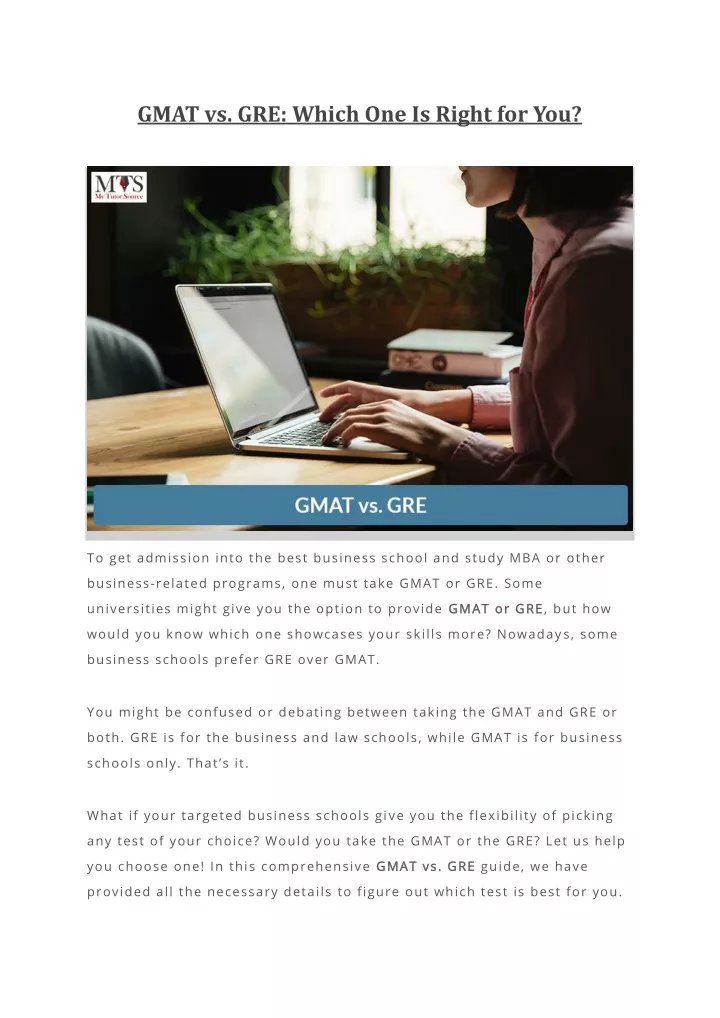 Ppt Gmat Vs Gre Which One Is Right For You Powerpoint Presentation Ppt Gmat Vs Gre Which One Is Right For You Powerpoint Presentation