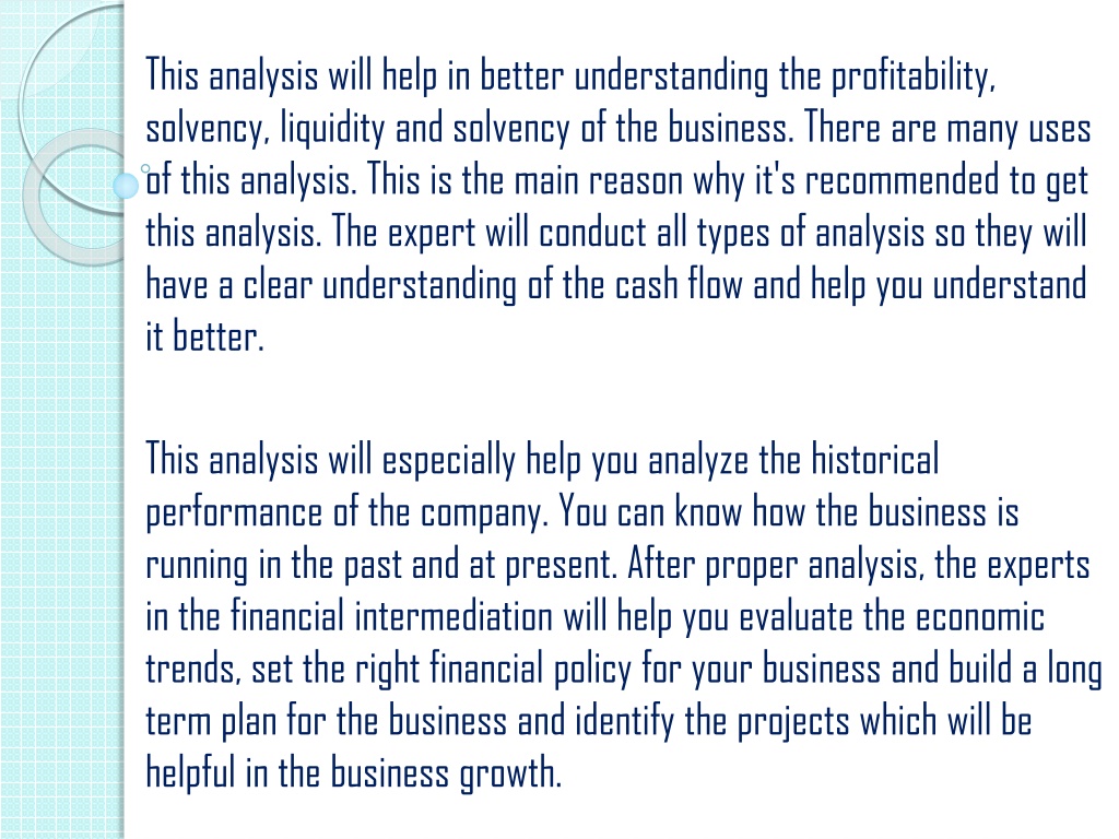 PPT - A Quick Introduction To Financial Analysis PowerPoint ...