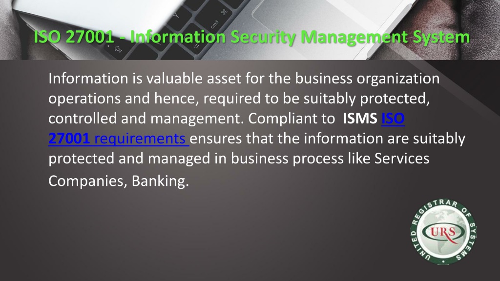 PPT - ISO 27001 Certification For Information Security Management ...