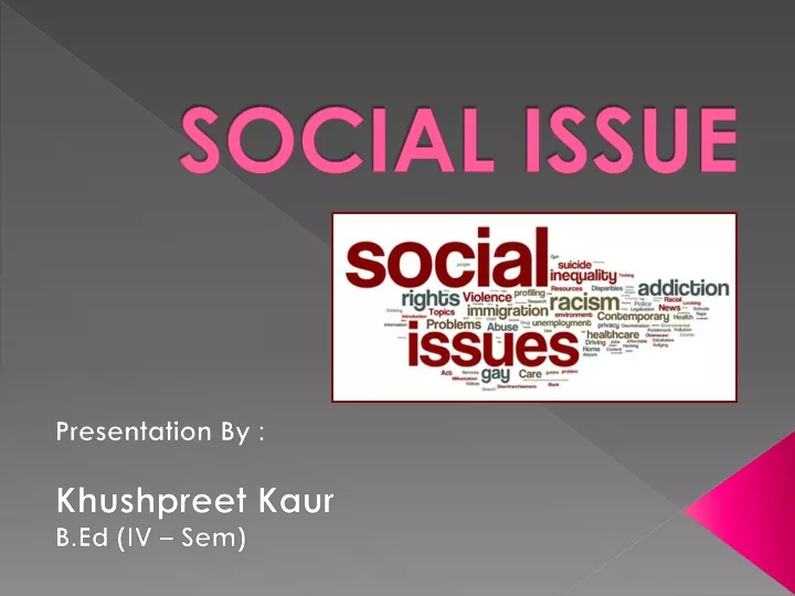 PPT - Social Issues PowerPoint Presentation, free download - ID:11342222