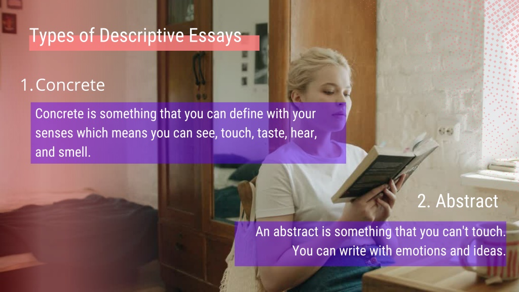 types of descriptive essays