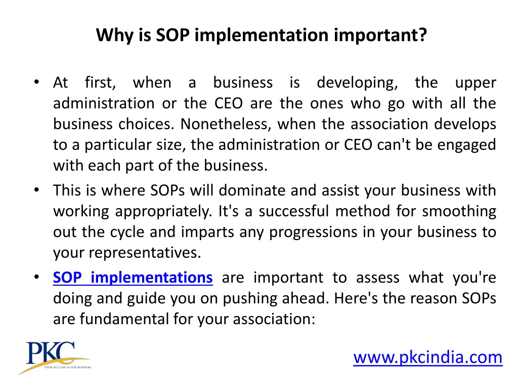 PPT - Sop Implementation Process PowerPoint Presentation, free download ...