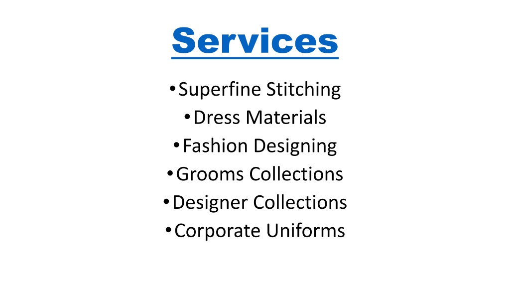 PPT Best Suit Makers in Thrissur PowerPoint Presentation, free