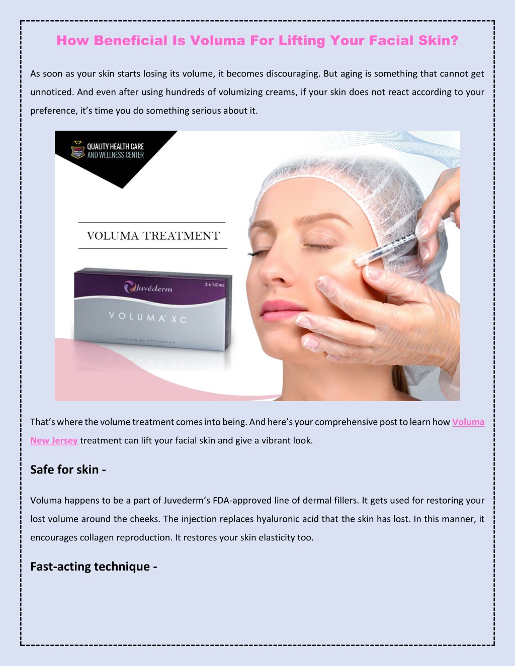 PPT - How Beneficial Is Voluma For Lifting Your Facial Skin PowerPoint ...