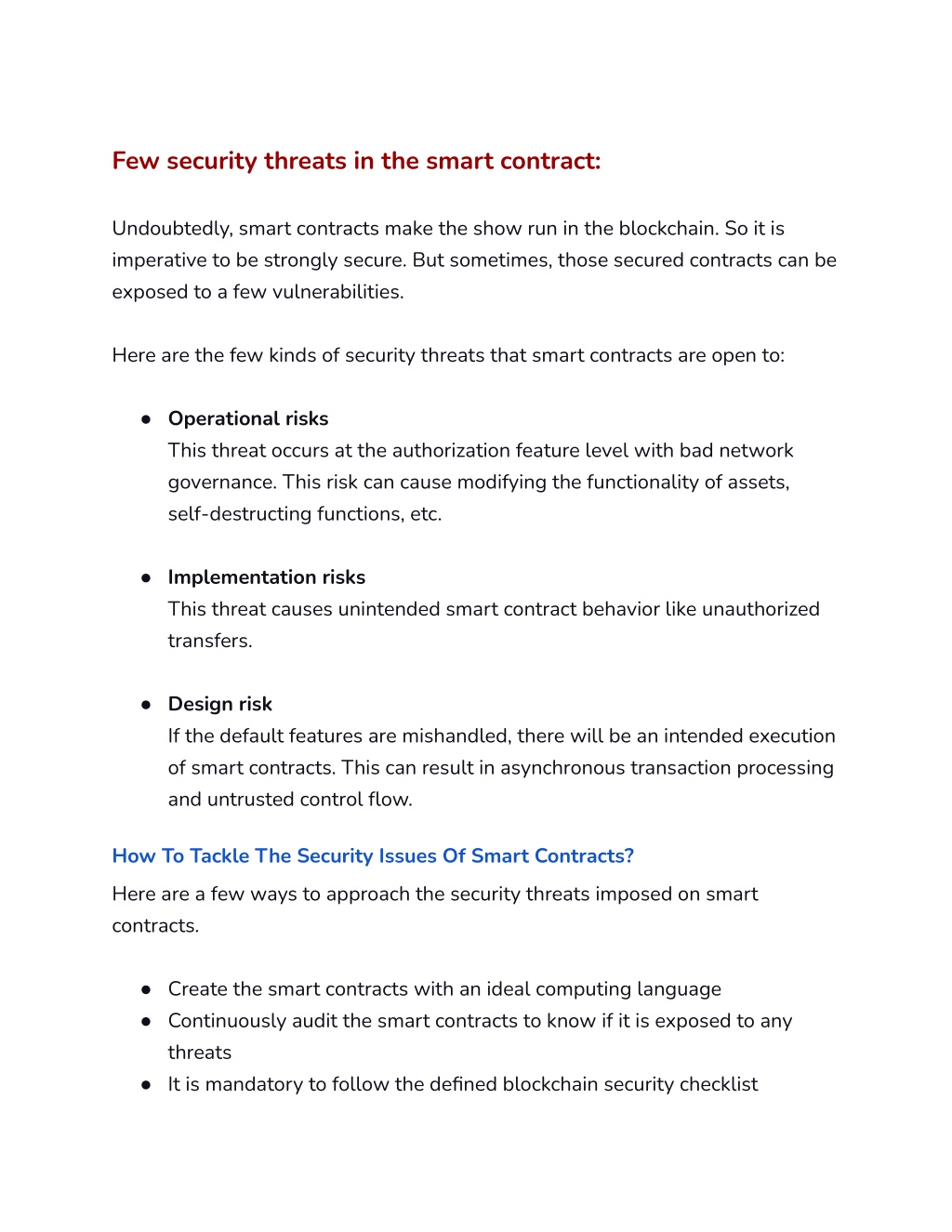 PPT - Potential Security Threats In Smart Contracts & How To Tackle ...