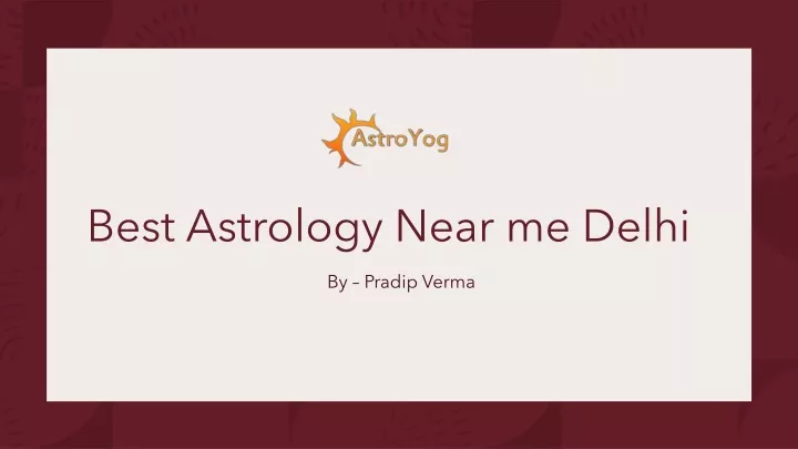 vedic astrology near me