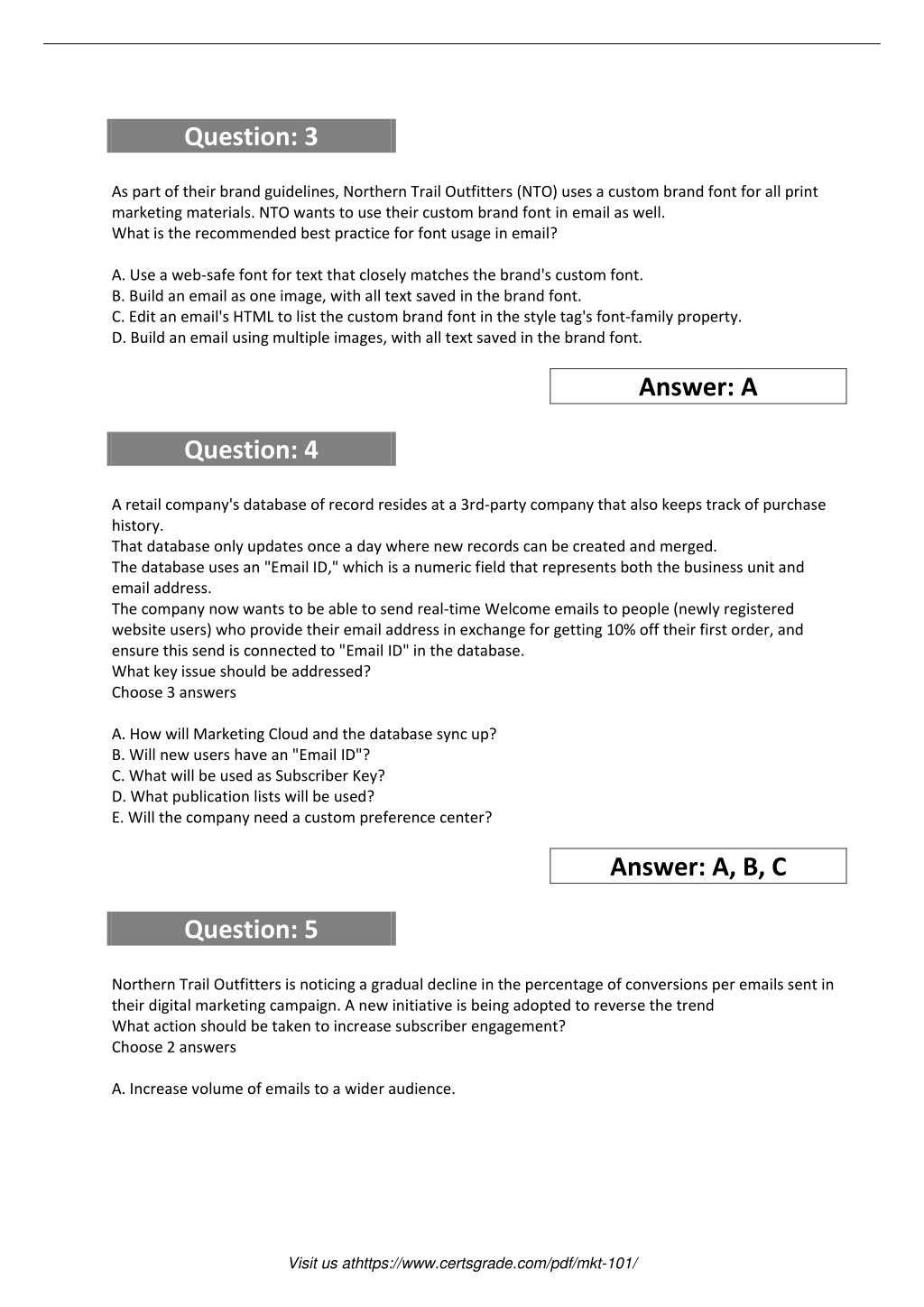 Latest Test MKT-101 Simulations