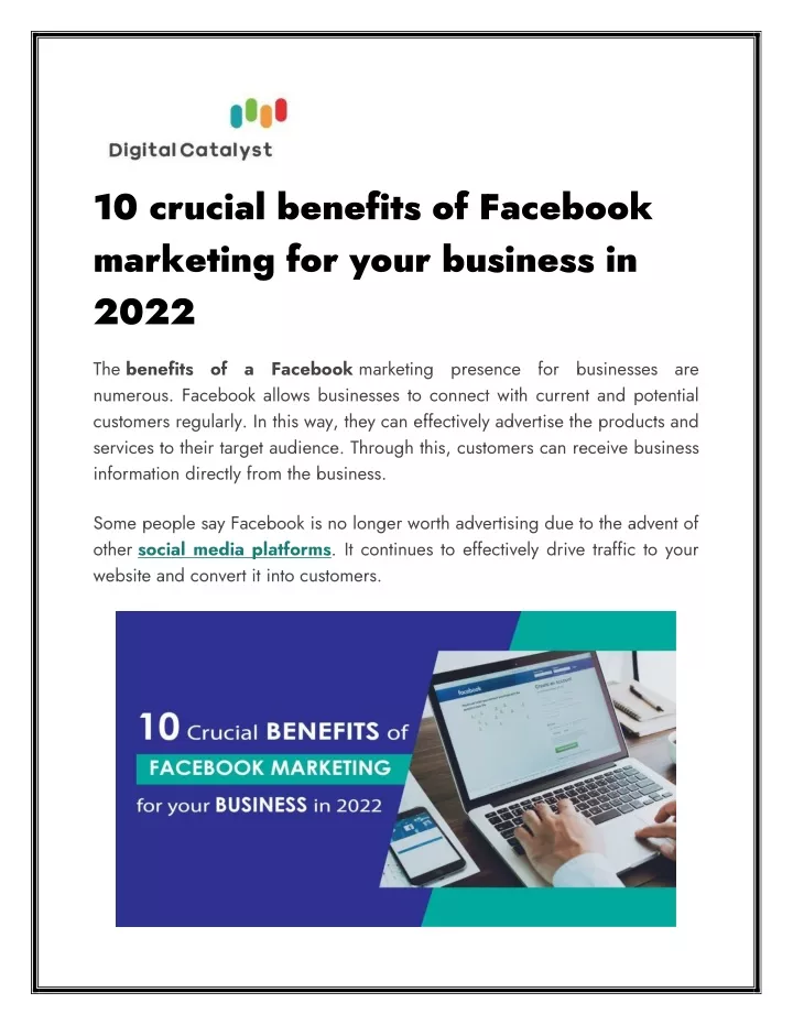 PPT - 10 Crucial Benefits Of Facebook Marketing For Your Business In ...