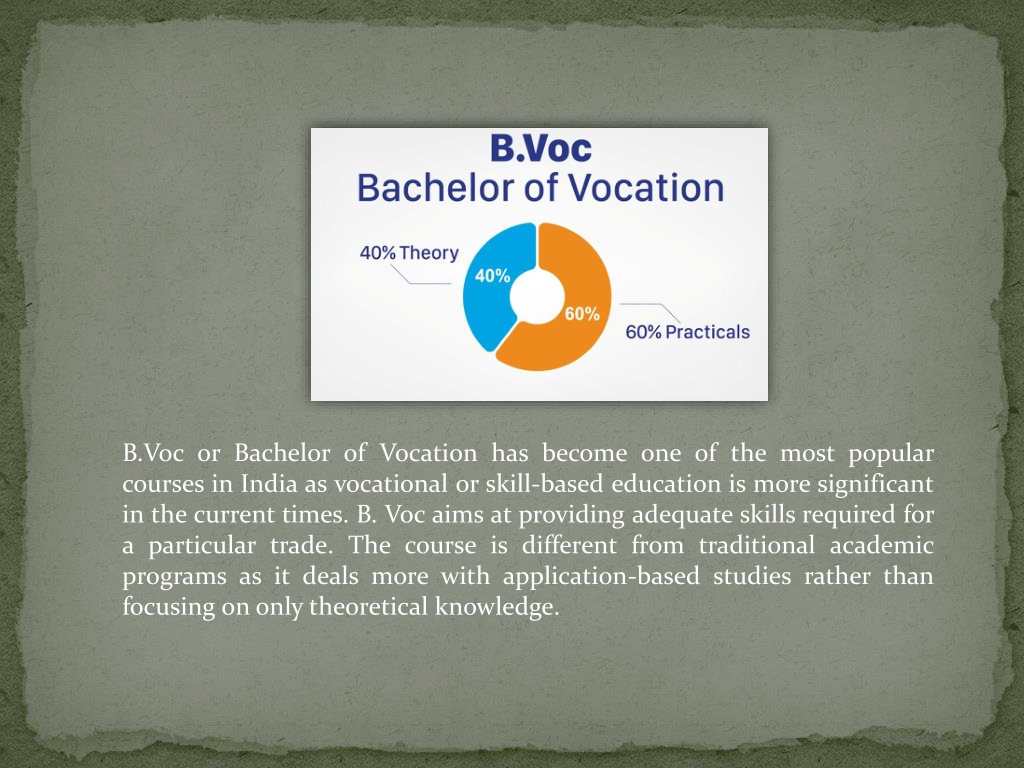 PPT - B.Voc Courses PowerPoint Presentation, Free Download - ID:11351316