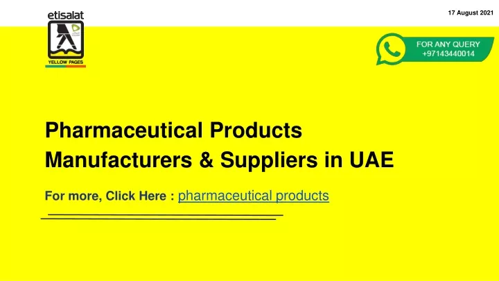 ppt-pharmaceutical-products-manufacturers-suppliers-in-uae