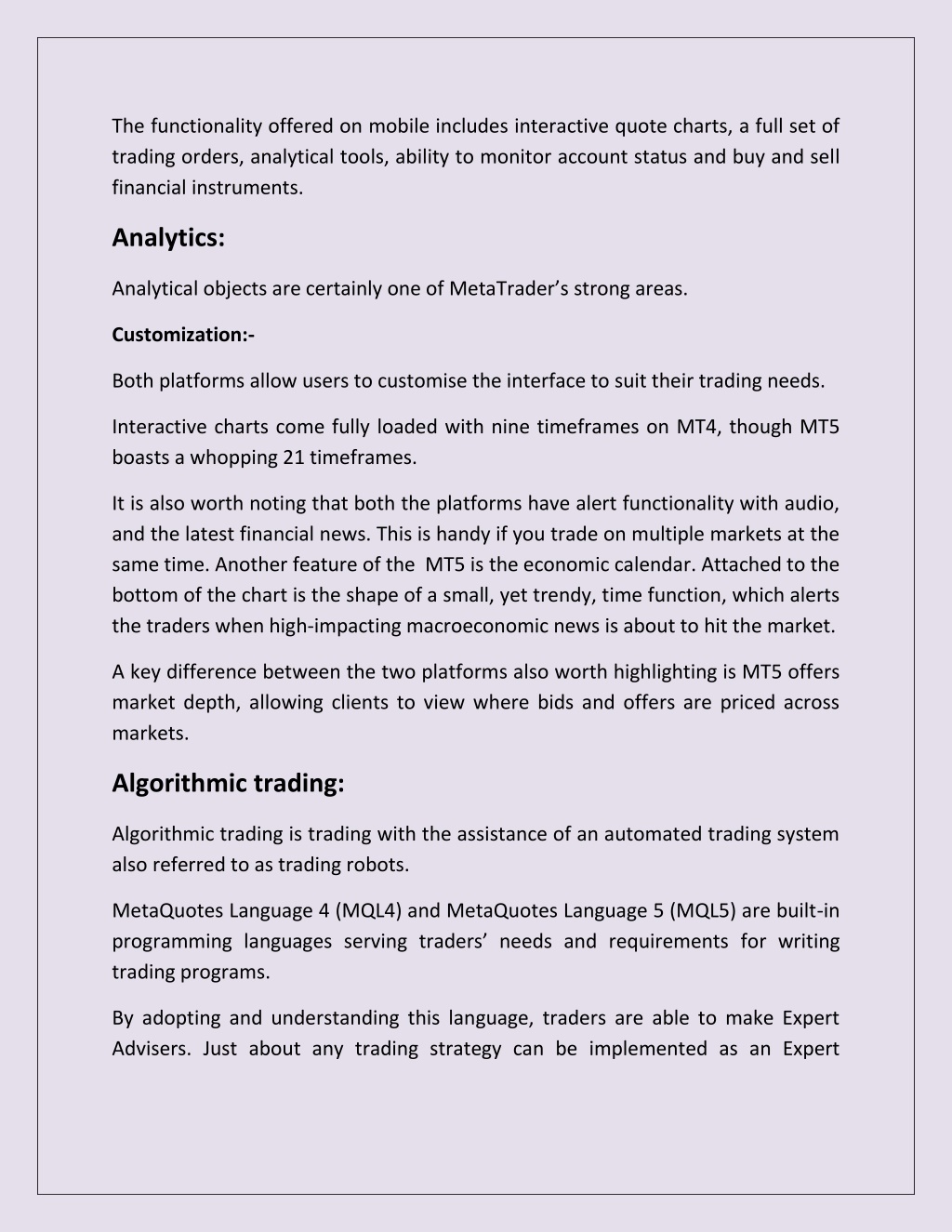 PPT - Difference Between MT4 And MT5 Trading Platforms 2 PowerPoint ...