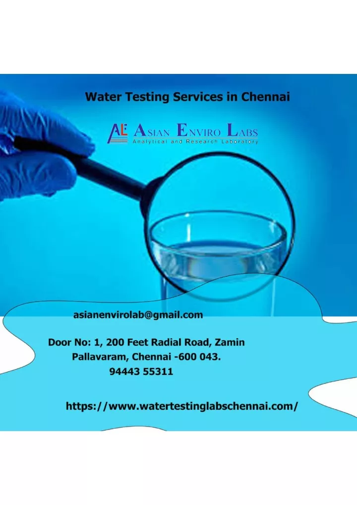 PPT Water Testing Services in Chennai PowerPoint Presentation, free download ID11356093