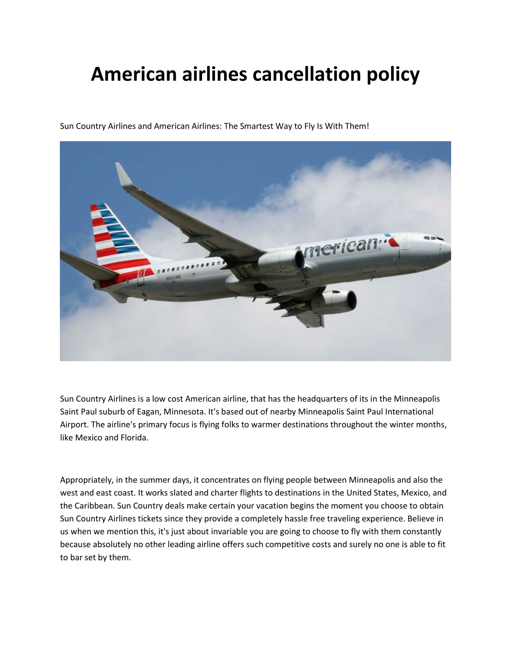 ppt-american-airlines-cancellation-policy-powerpoint-presentation