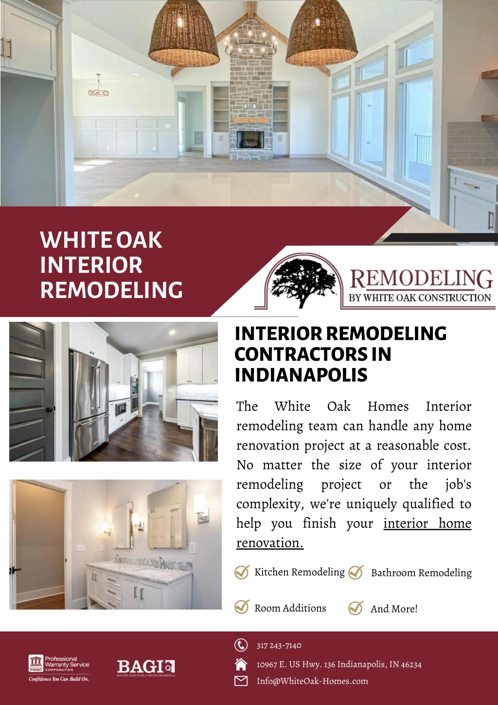 PPT White Oak Interior Remodeling PowerPoint Presentation, free